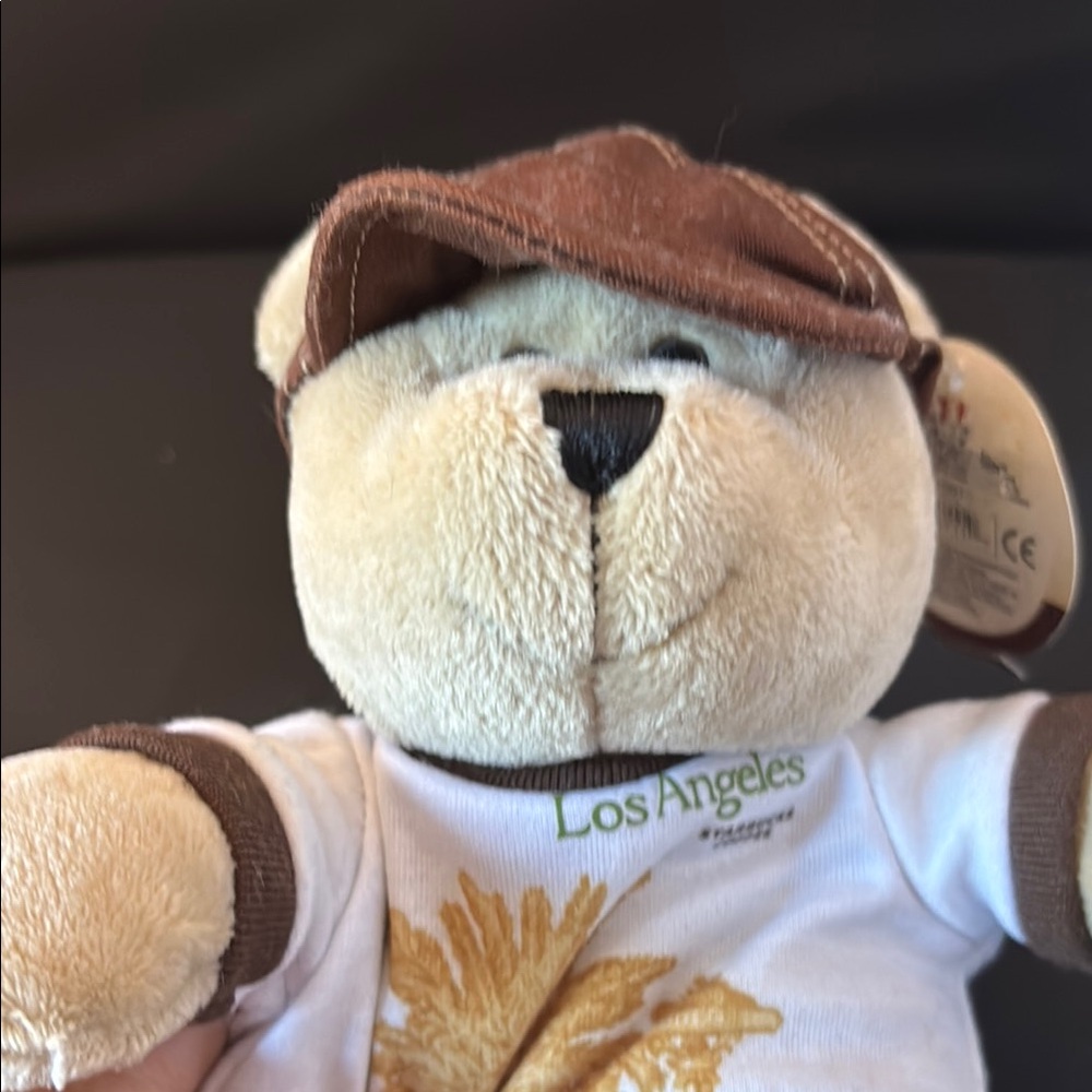 Starbucks Bearista Bear with Brown Hat Los Angeles - Picture 8 of 8